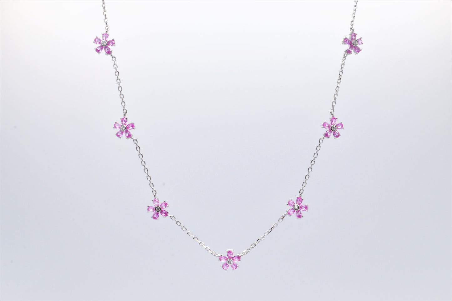 Collana fiorellini rosa