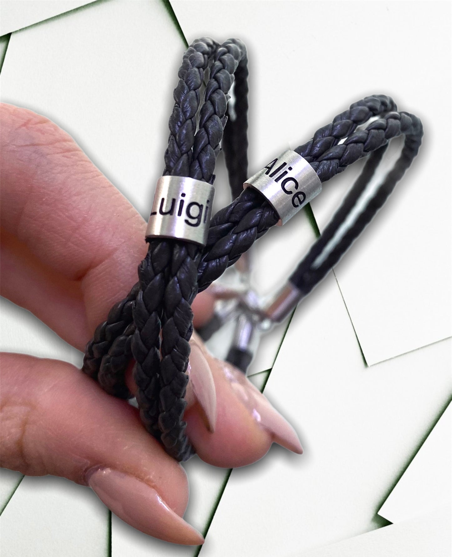 Bracciale con rondella doppio giro