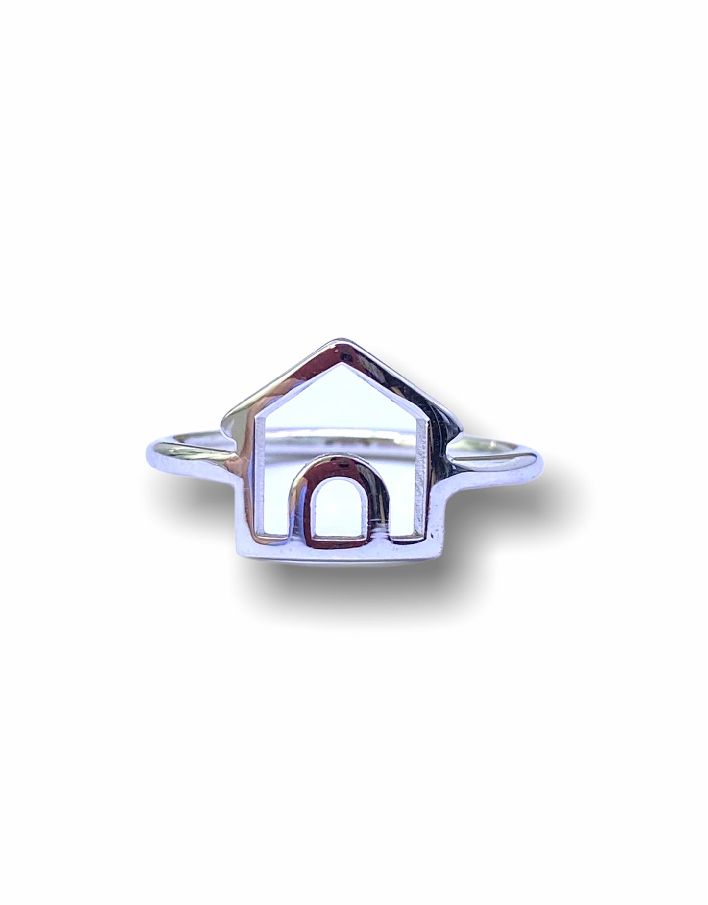 Anello casetta argento 925