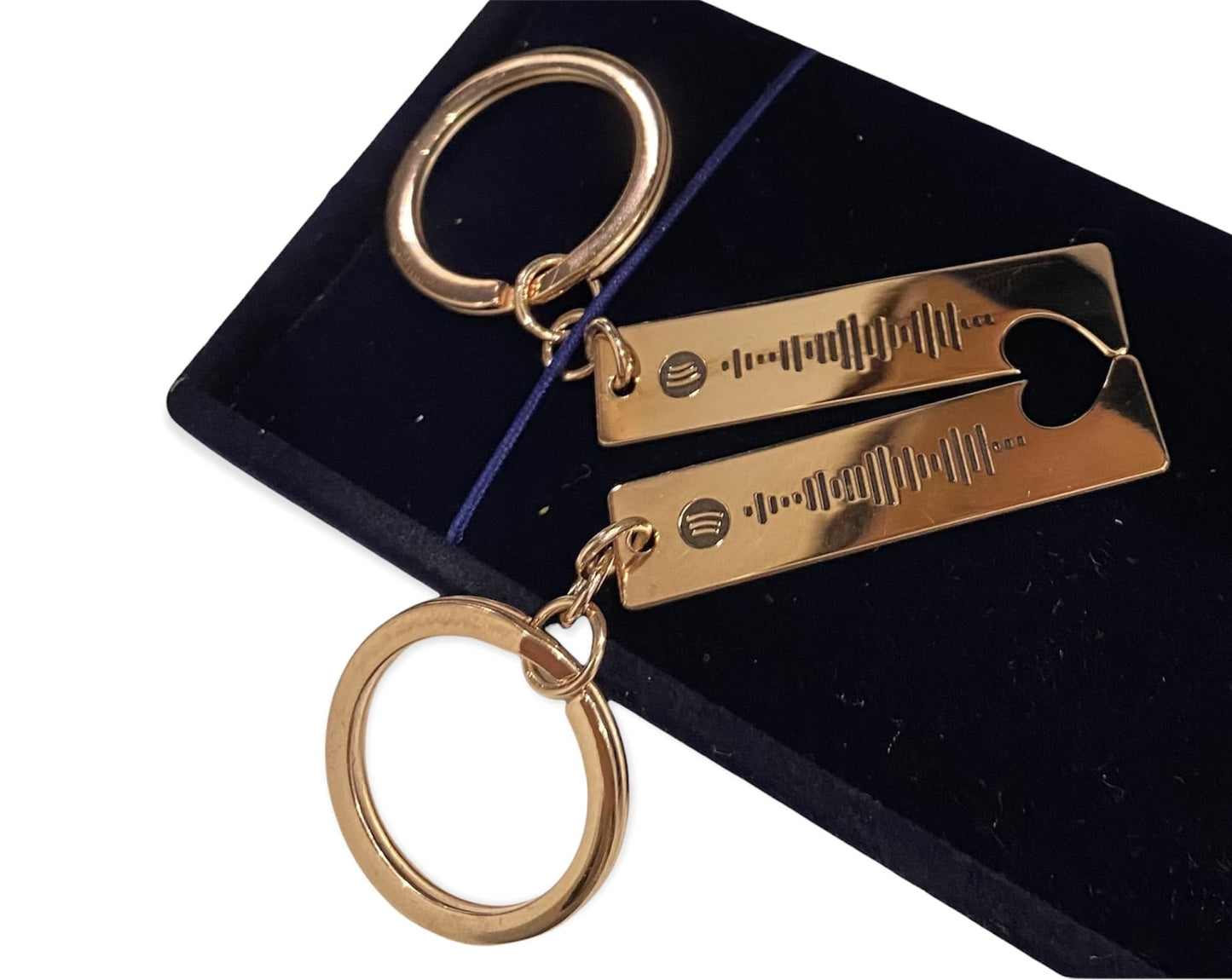 Portachiavi spotify a cuore