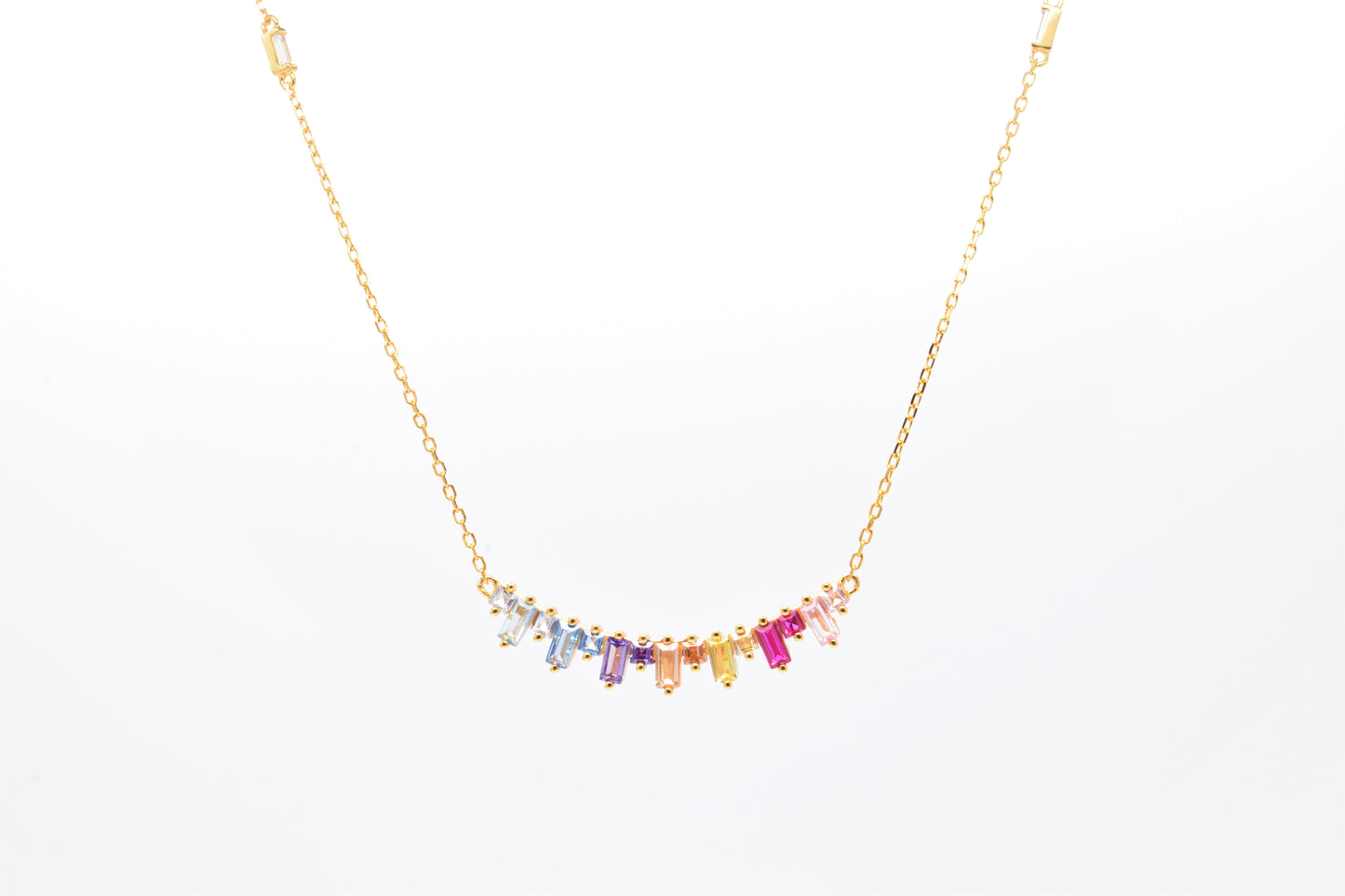 Collana barretta di zirconi
