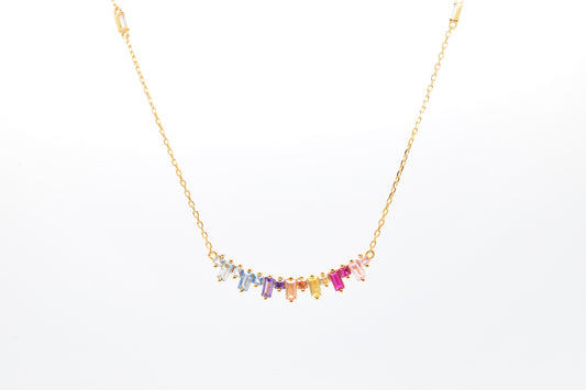 Collana barretta di zirconi