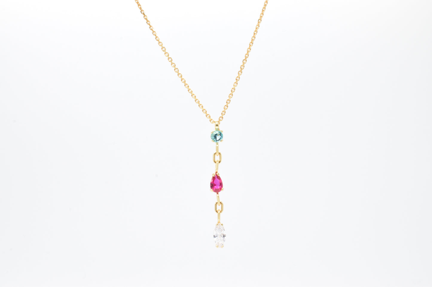 Collana mix zirconi pendenti