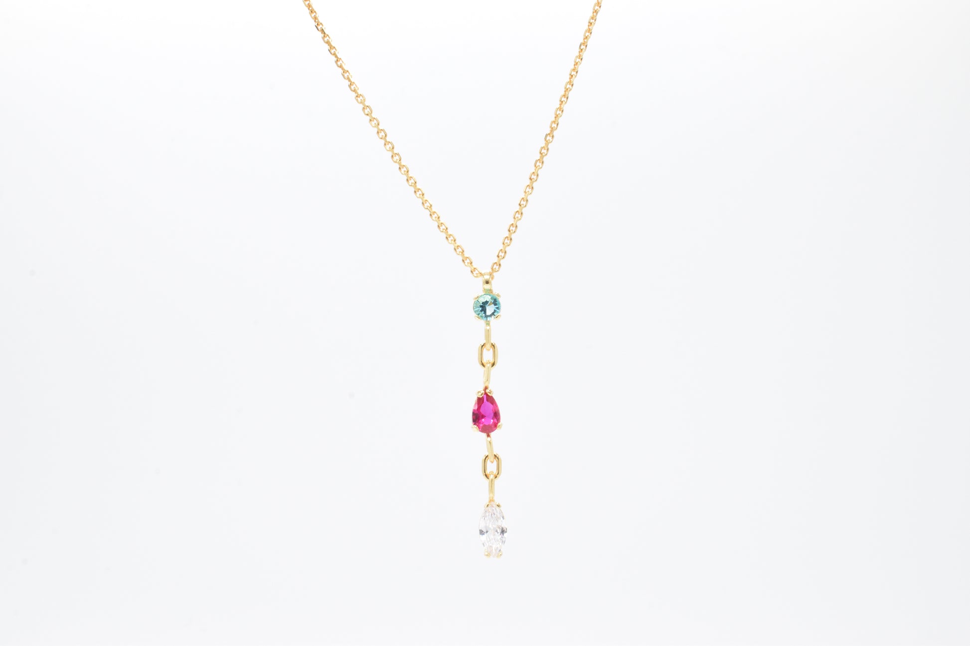 Collana mix zirconi pendenti