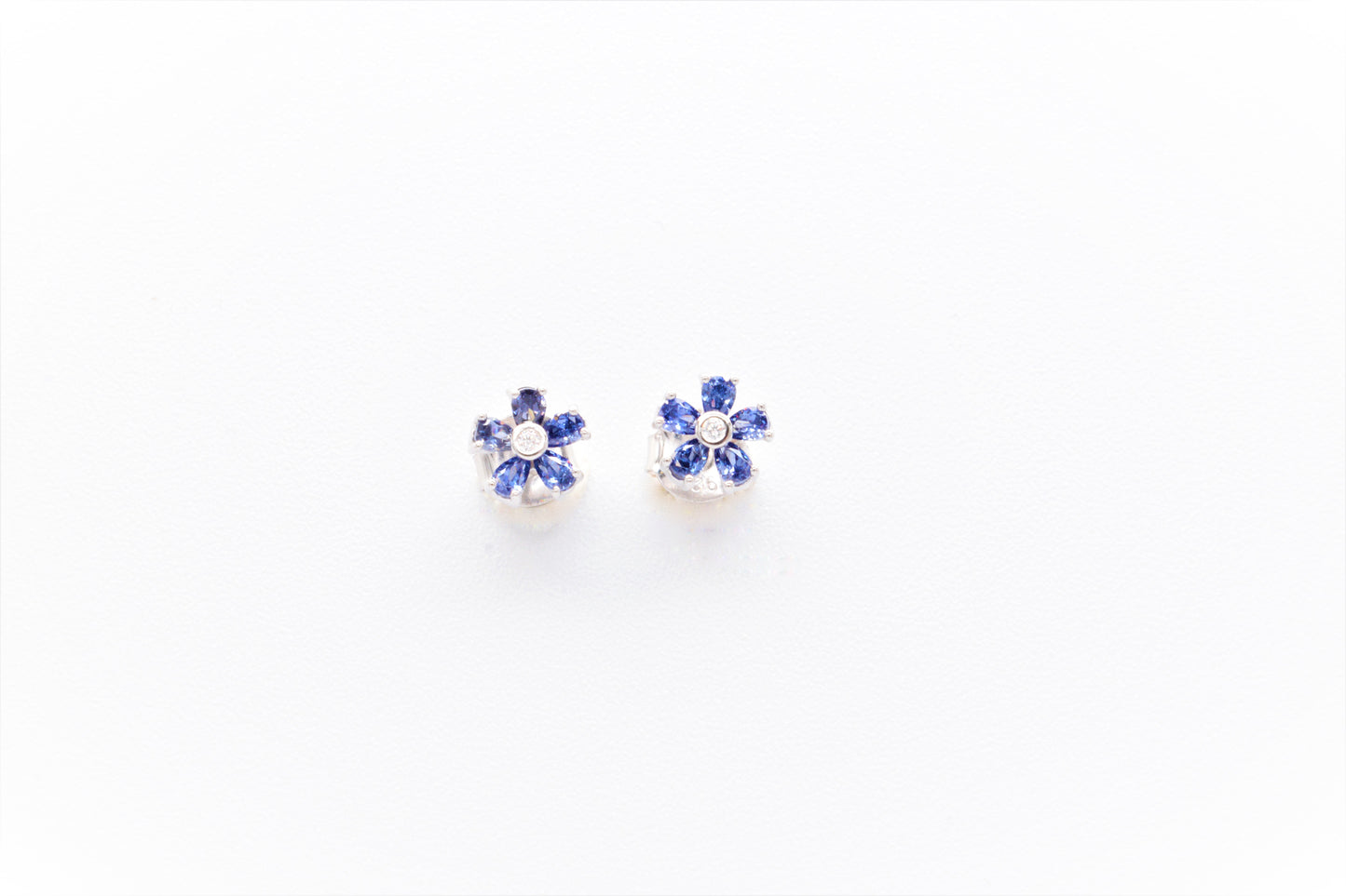 Orecchini Fiore blu