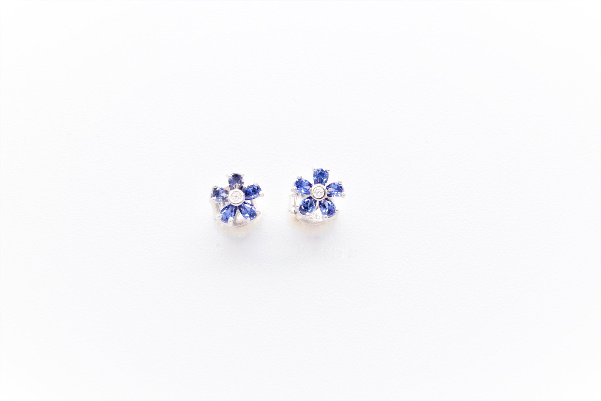 Orecchini Fiore blu