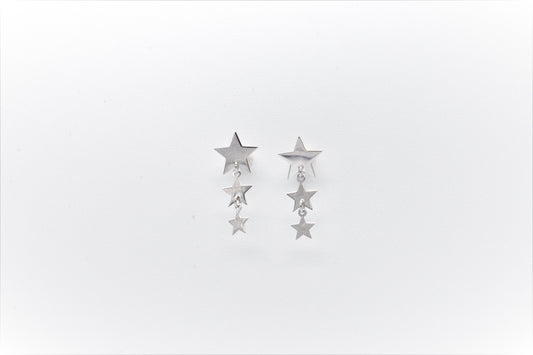 Orecchini Tre stelle pendenti