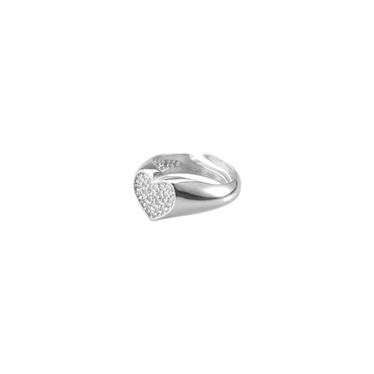 Anello mignolo sigillo cuore