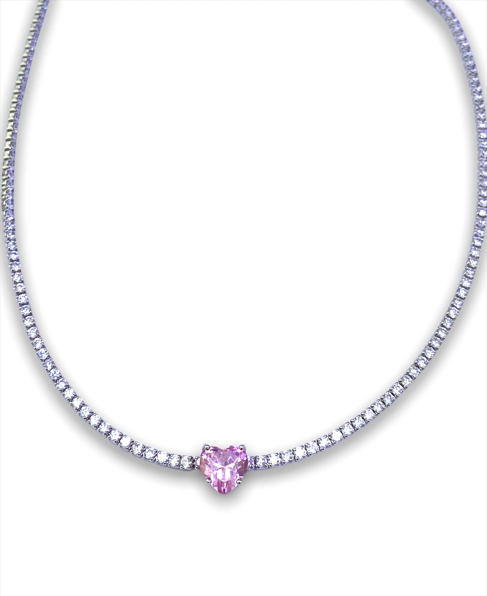 Choker love rosa