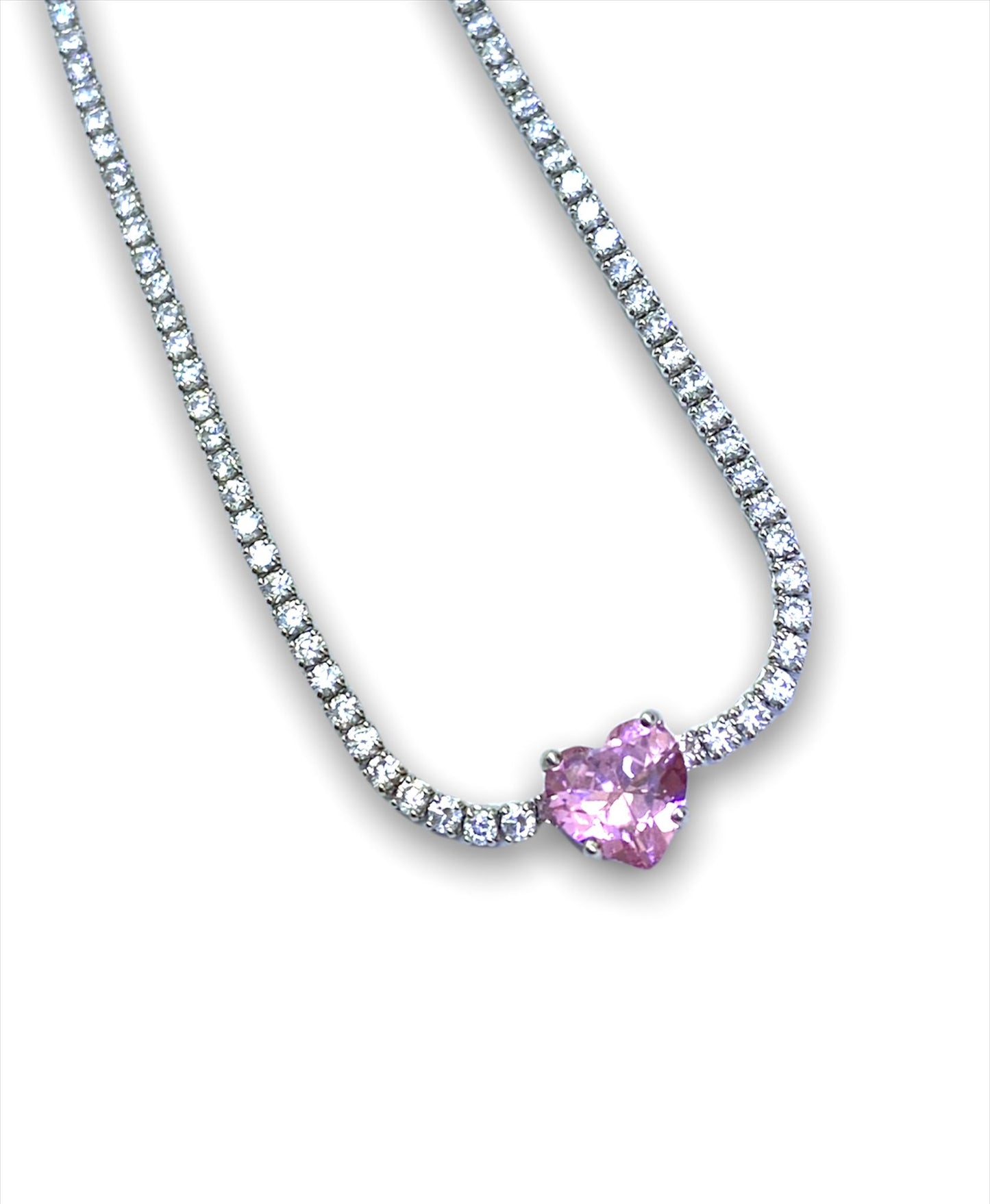 Choker love rosa