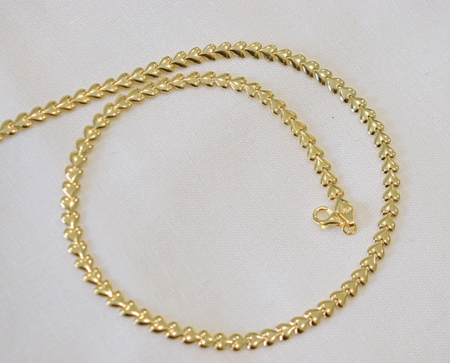 Collana Cuore filante placcata in oro.