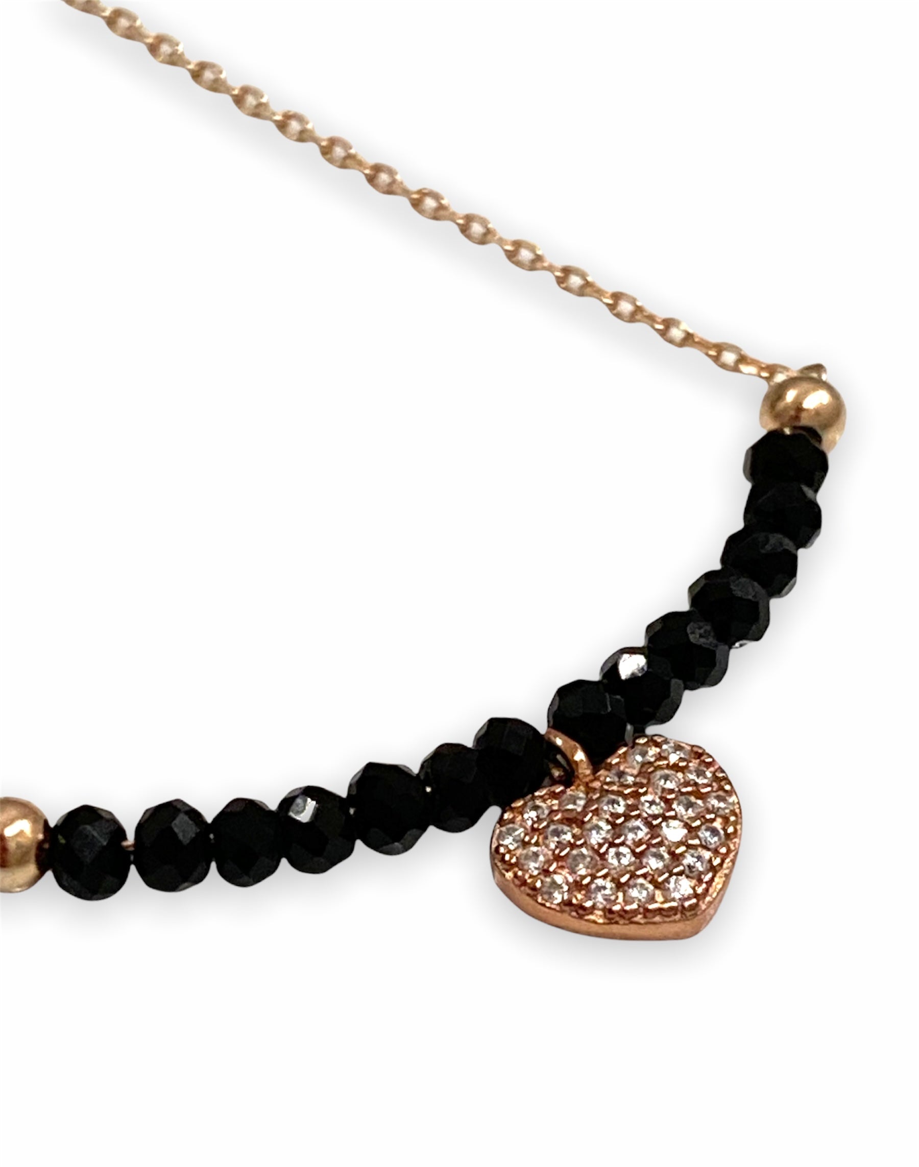 Collana con cuoricino Rosé ravvicinata