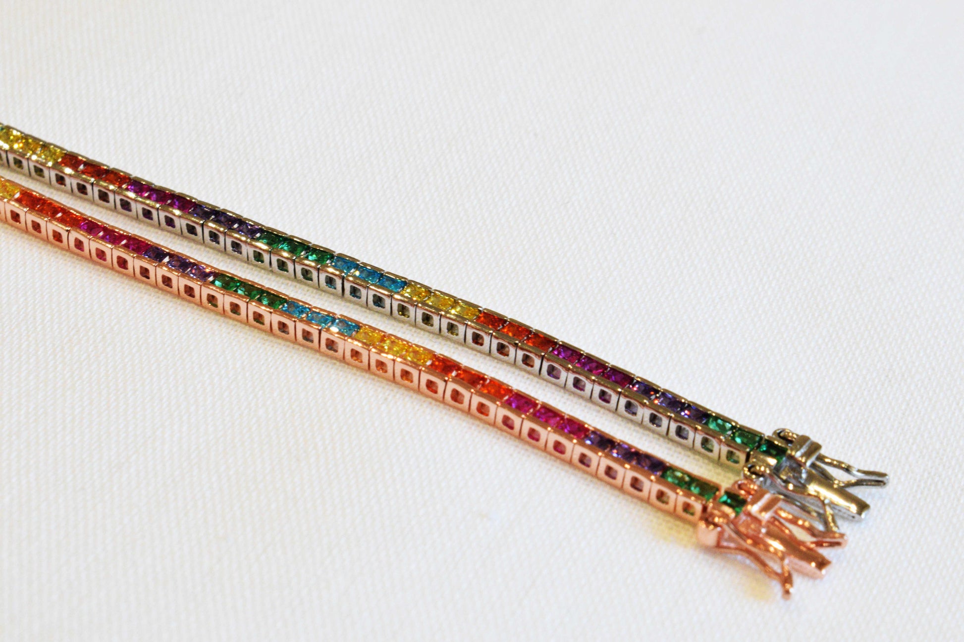 Bracciale tennis squadrato argento925