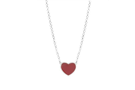 Collana cuore smalto