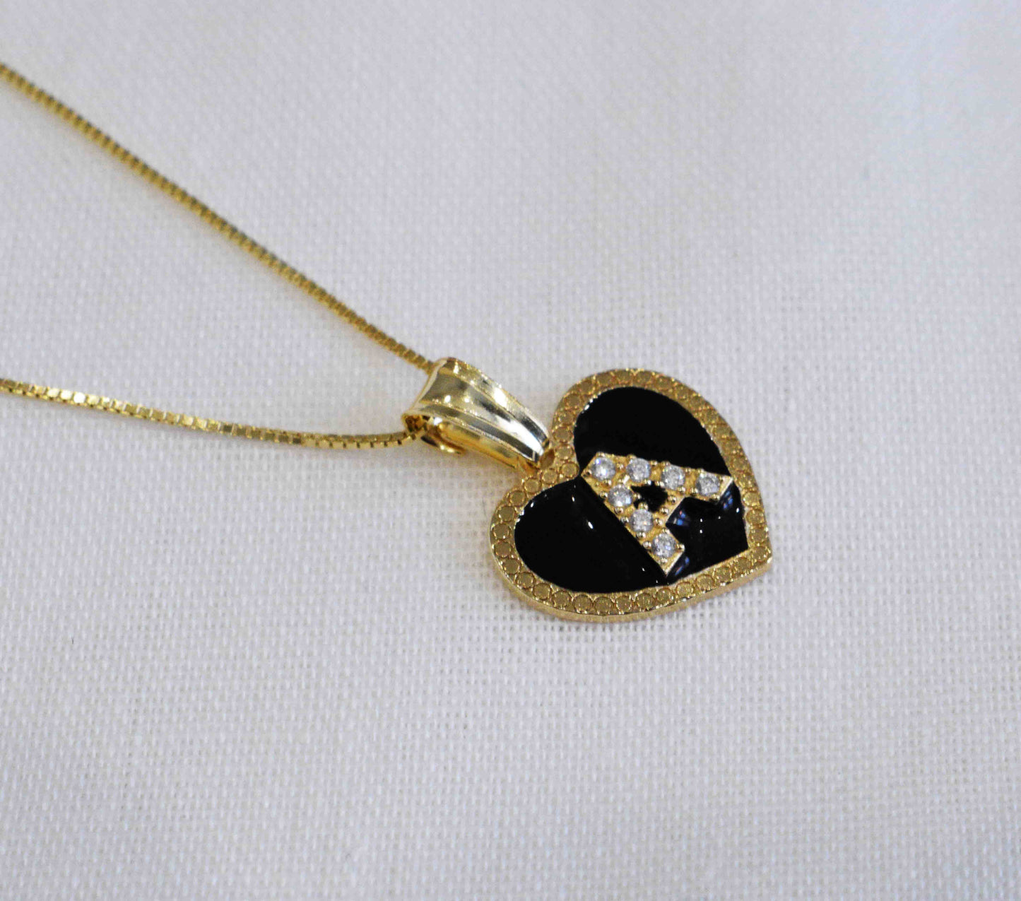 Collana Cuoricino con iniziale