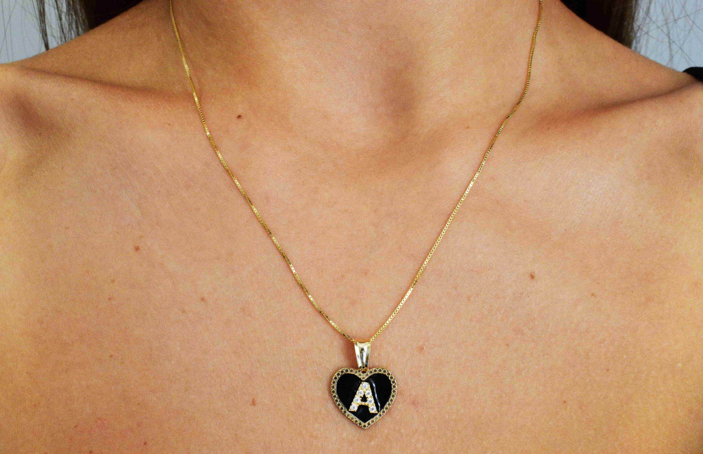 Collana Cuoricino con iniziale