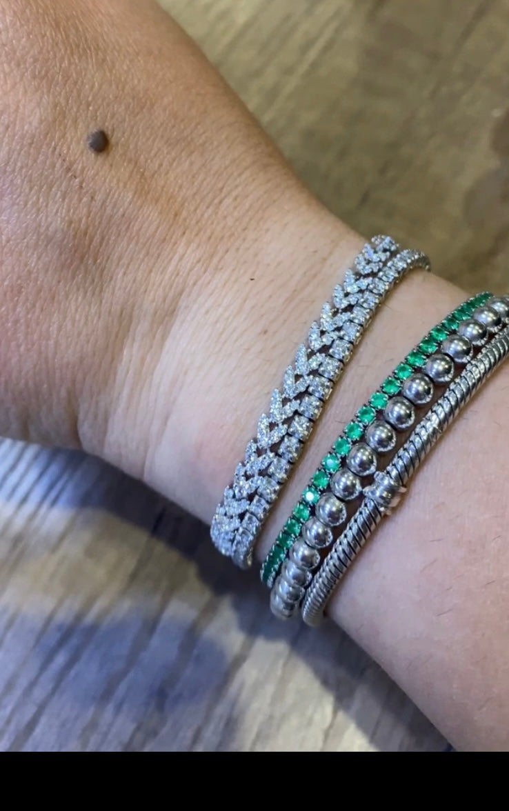 Tennis Spiga in argento 925